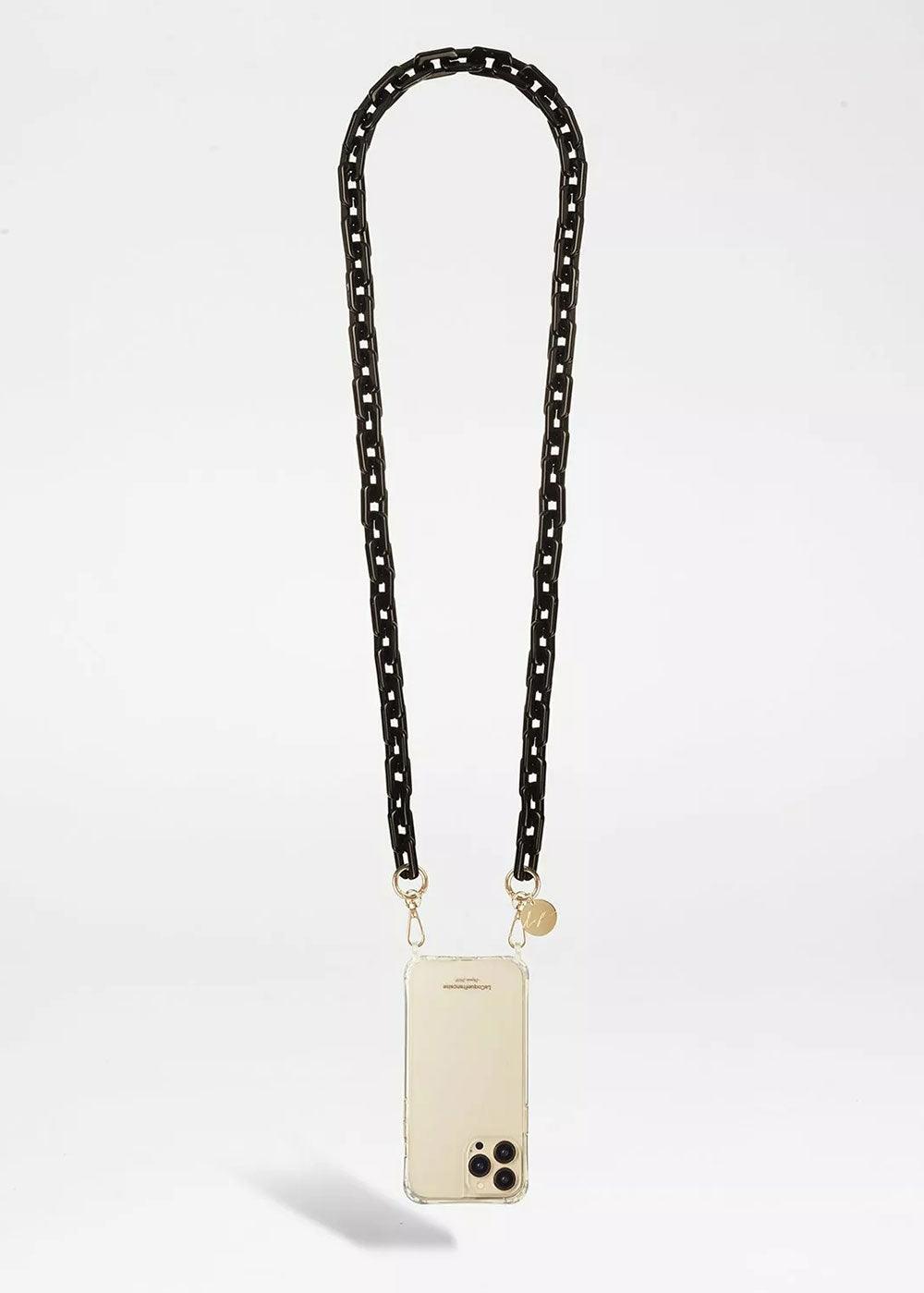 Emmy Phone Chain - Black - Domino Style