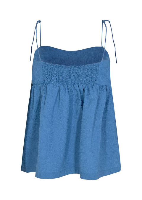 Selina 2 Top - Blue - Domino Style