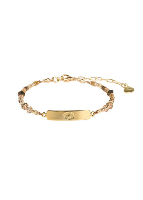 Evil Eye Gold Bracelet 10927 - Domino Style