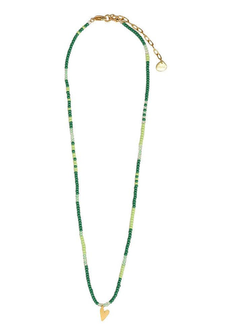 Summer Love Necklace - Green - Domino Style