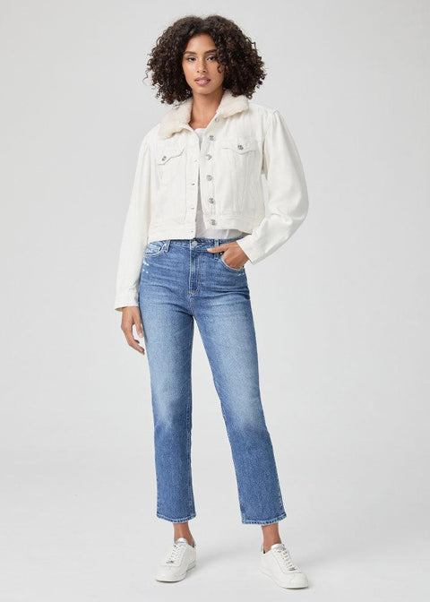 Sarah Straight Ankle Jeans - Domino Style