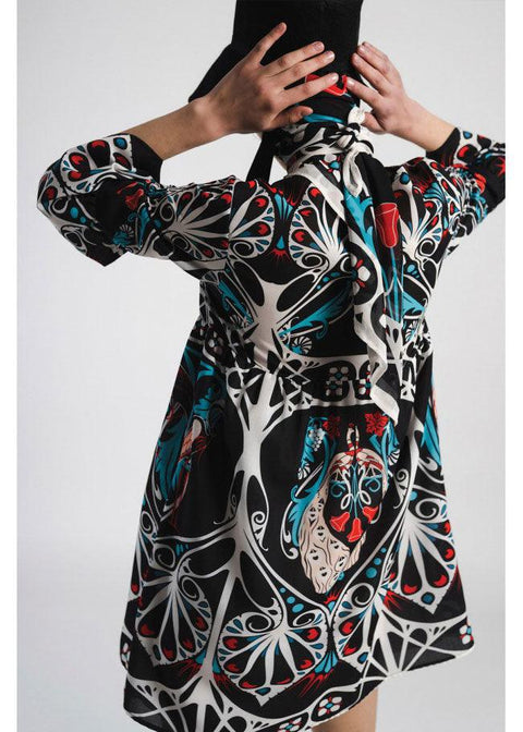 Eliseu Short Dress - Domino Style