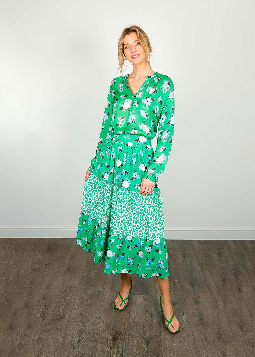 Erin Skirt - Leo/Blooms - Domino Style