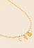 White Agate Symbols Necklace - Domino Style
